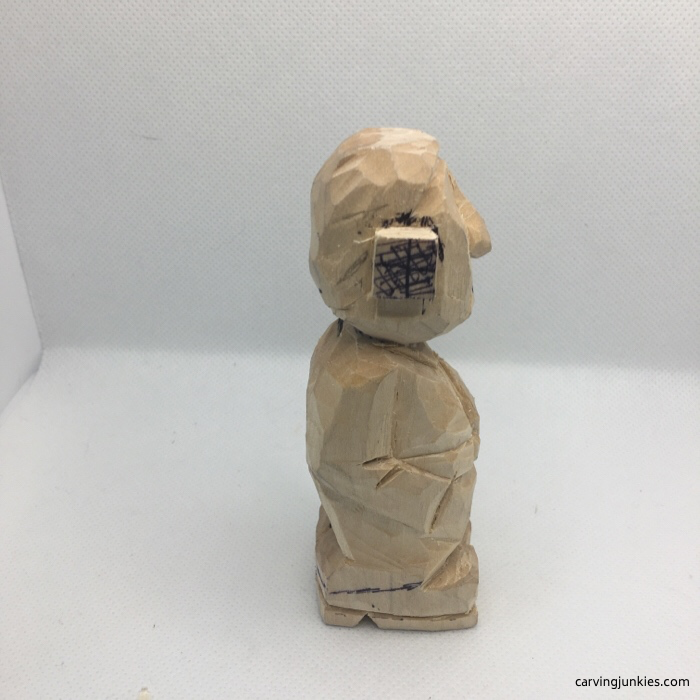 Right view of caricature person