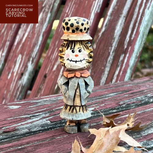 Charming Scarecrow Wood Carving Tutorial
