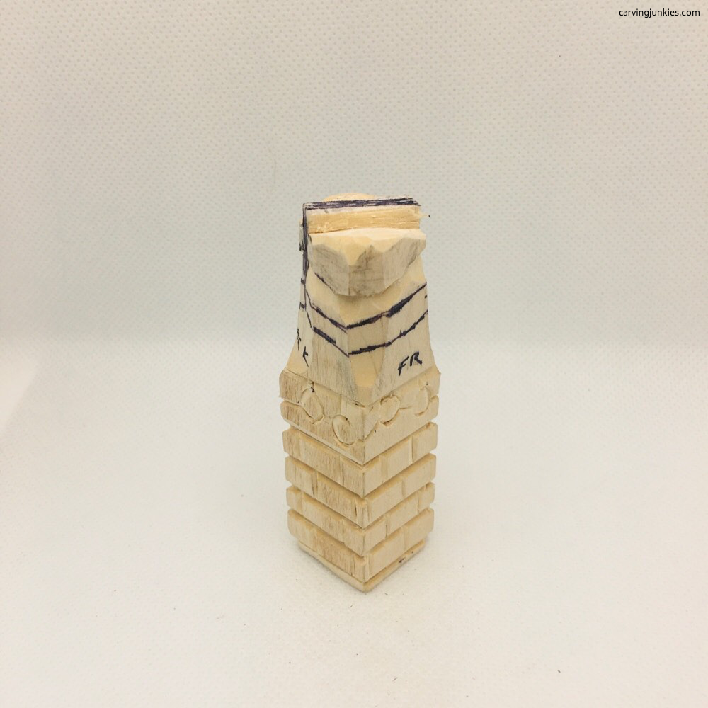 Back view of Christmas ornament