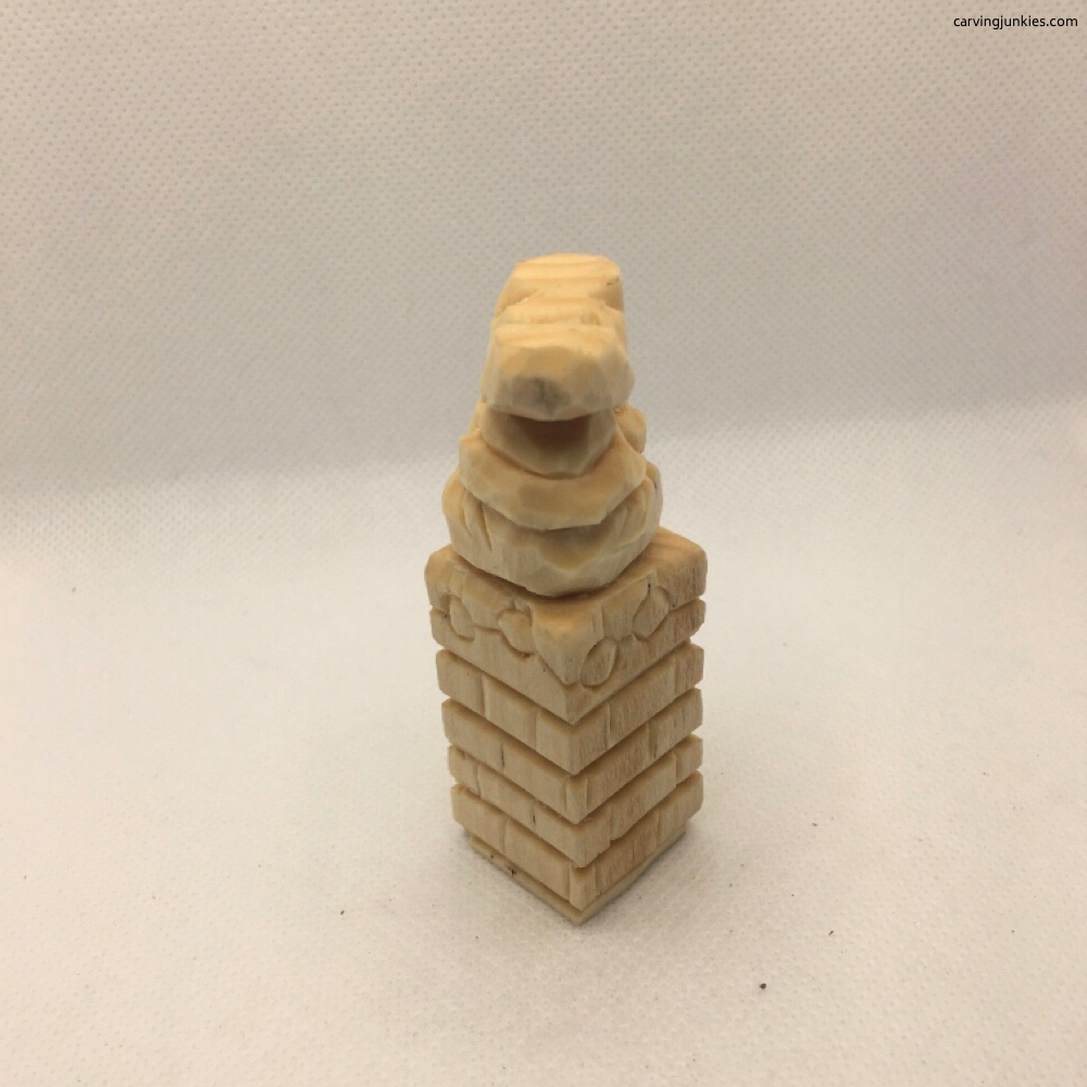 Whimsical Santa wood ornament