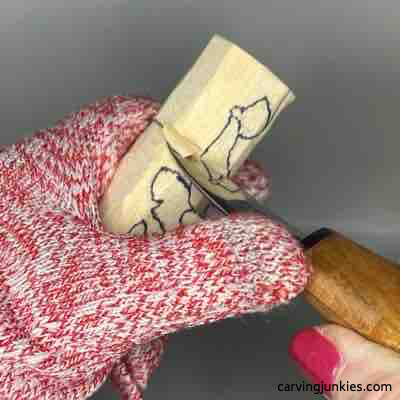 Separating head on green man