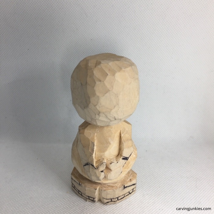 Back arms of wooden snowman