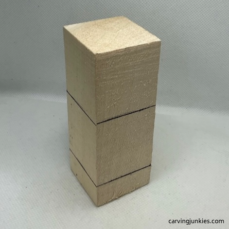 Snowman guidelines on basswood