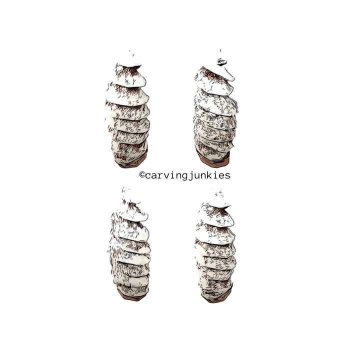 Spiral Christmas tree pattern