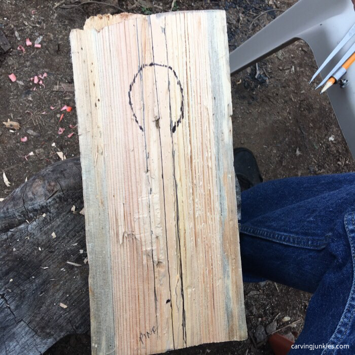 Spoon design on wood