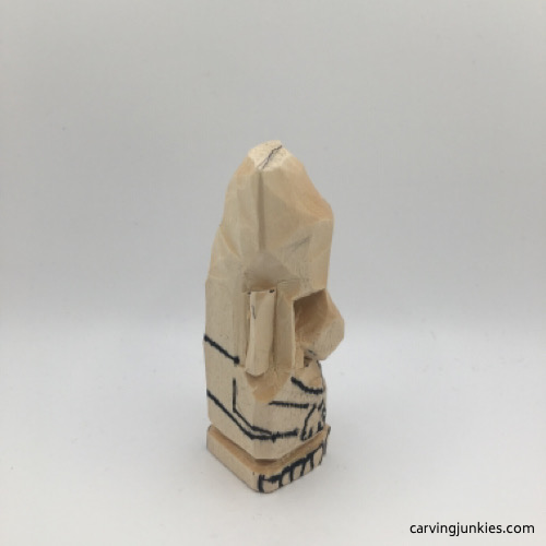 Right details on troll carving