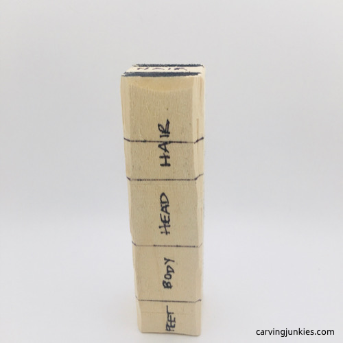 Troll wood carving guidelines on wood Guidelines on basswood of wooden troll