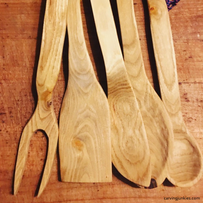 hand carved spoons