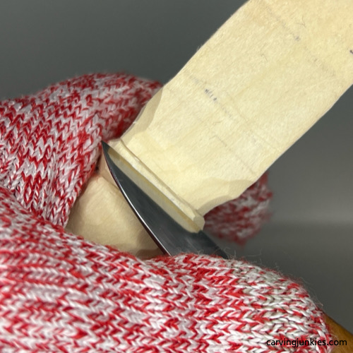 Rounding down the lip of the flower pot