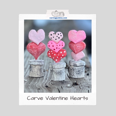 Valentine wood carving