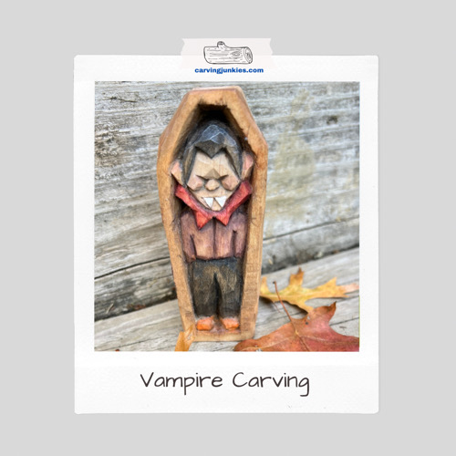Cool vampire carving