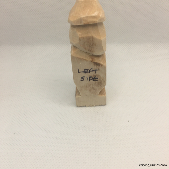 Progress photo on wood carving