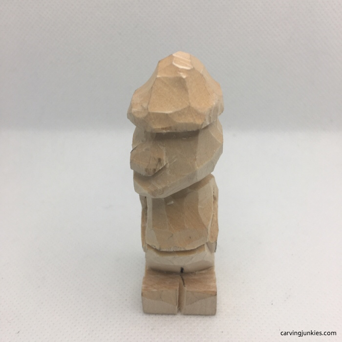 Nose carved on wood caricature