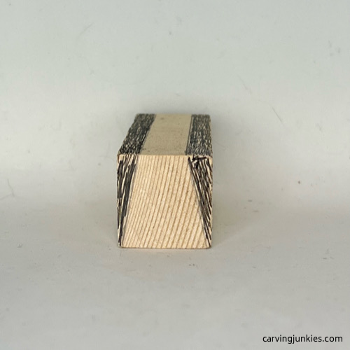 Back guidelines for cat whittling Back guidelines for whittled cat