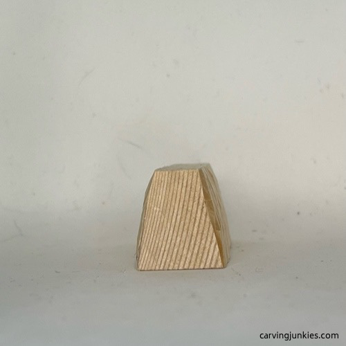 Roughout for cat whittling project Completed roughout of whittled cat