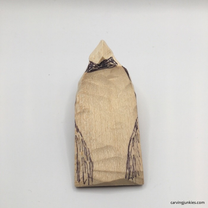 Tail of wood cardinal