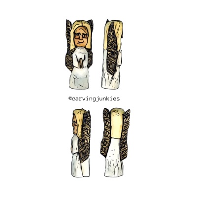 Free pattern to carve an angel from wood