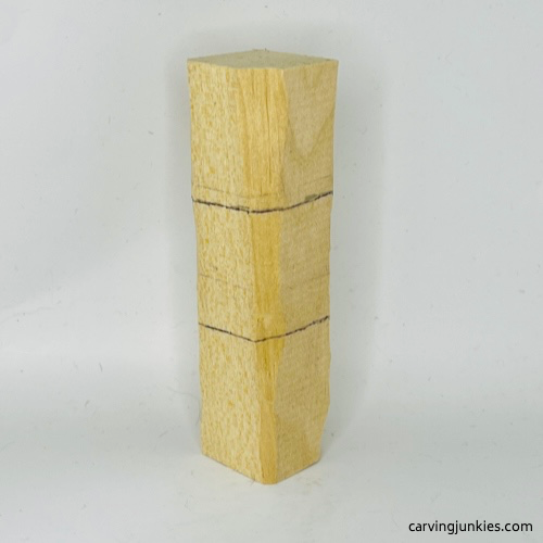 Back guidelines for wood carved Christmas caroler