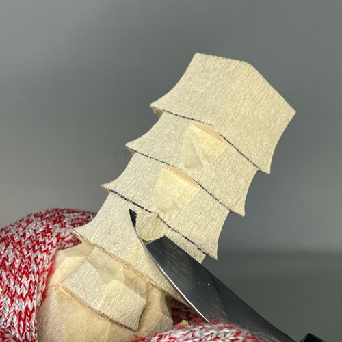 Carving wood carved Christmas tree gnome tree branches