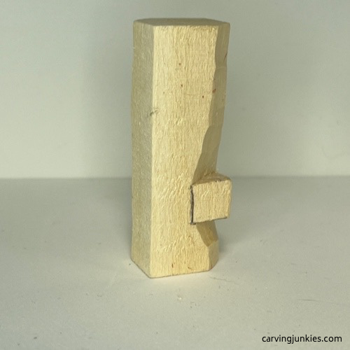 Nose is separated on wood carved Christmas tree ornament wood carved Christmas tree ornament nose progress