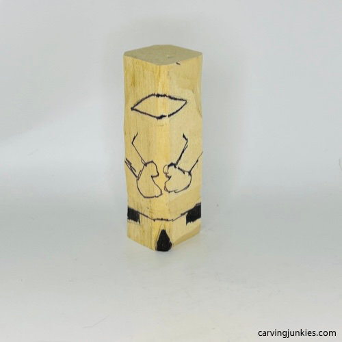 Front guidelines on wood carved mummy wood carved mummy front guidelines