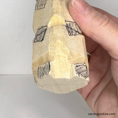 Progress shot of separating foot box