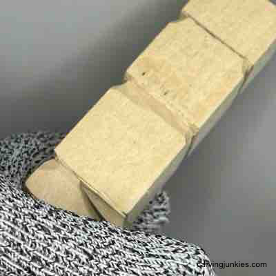 Separating guidelines on wood carved scarecrow