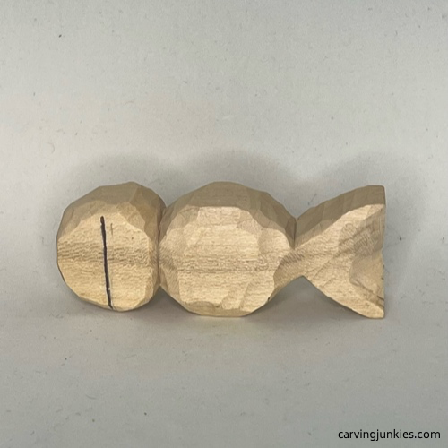 Adding centerline to wood carved seal