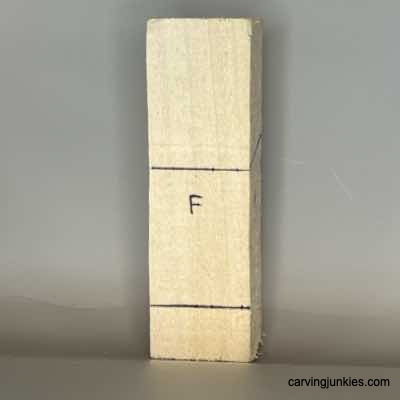 Front guidelines for carving a viking