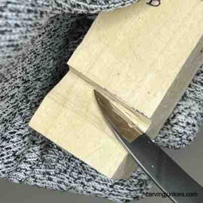 Roughing out wood on Viking