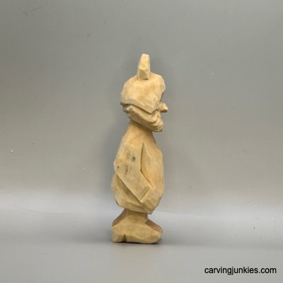 Right view of unpainted wood Viking