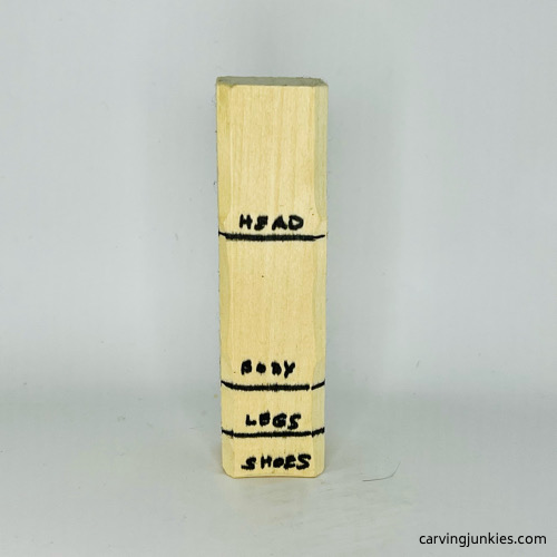 Guidelines for carving a wooden knight