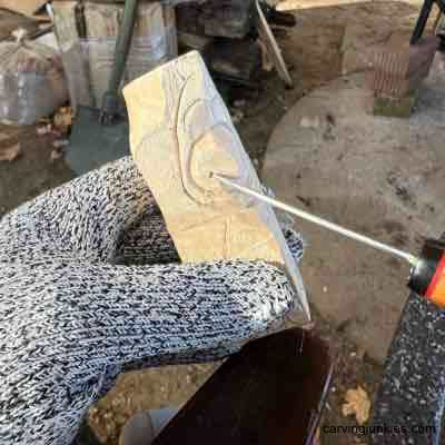 Learn how to carve a show-stopping wooden turkey centerpiece! Making pyramid cuts on wood turkey