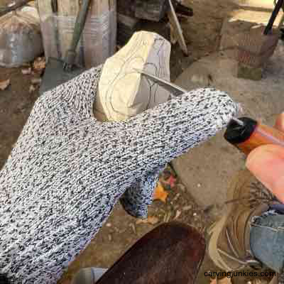 Make your own holiday wood  turkey decoration—no roasting involved! Separating the top beak on wood turkey