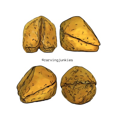 Free wood fortune cookie carving pattern