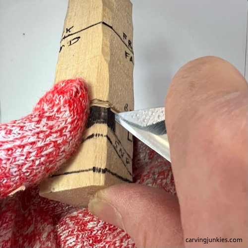 Cutting wood for gnome