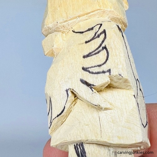 Progress of wooden gnome