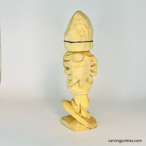 Adding hat brim on wooden gnome